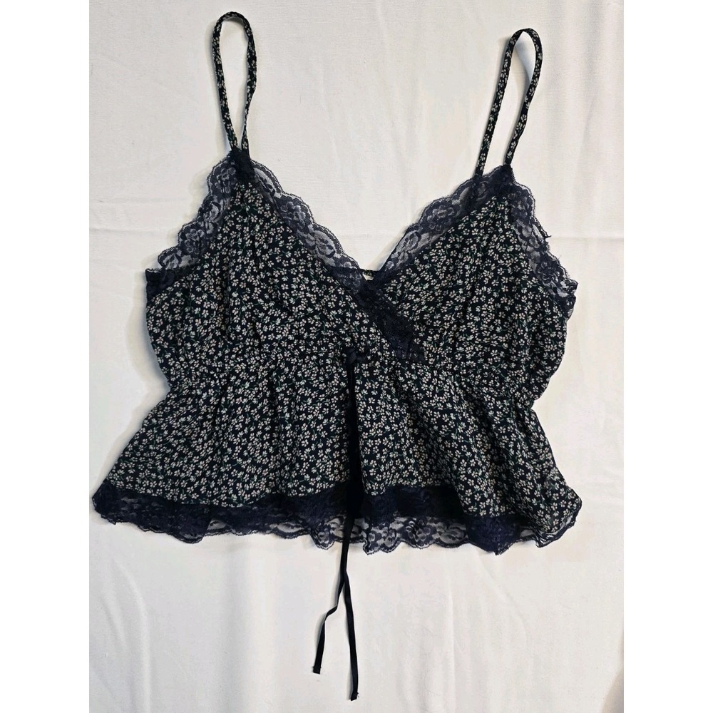 American Eagle Vtg Y2K Babydoll Top Women S Ditsy Coquette Fairy Cottagecore